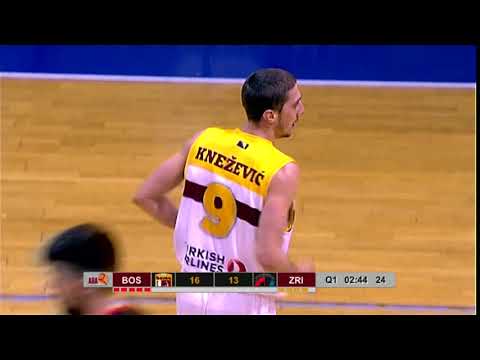 Draško Knežević hits it from the parking lot! (Bosna Royal - Zrinjski, 11.1.2018)