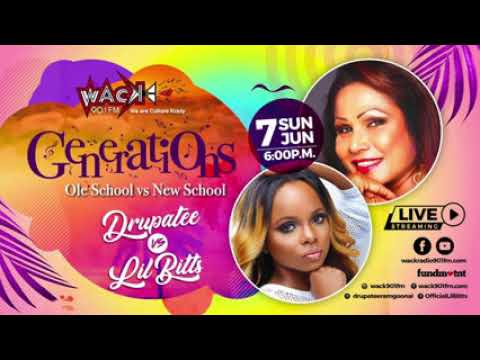 Generations Ole School vs New School - Drupatee vs Lil Bitts #lilbitts #soca #artist