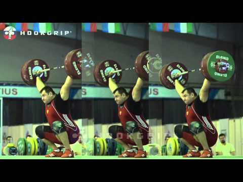 Alexey Lovchev (105+) - Snatch Analysis: 2014 Euros v 2015 Russian Champs