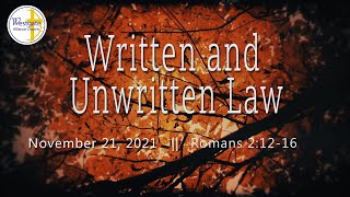 Written and Unwritten Law || Romans: Road to Life || Westgate Alliance Church Saskatoon