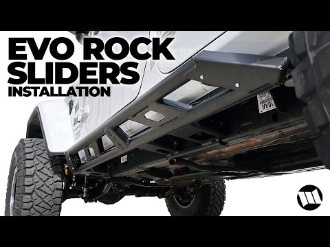 EVO Frame Mounted Rock Sliders for a Jeep JL Wrangler Unlimited How to Install