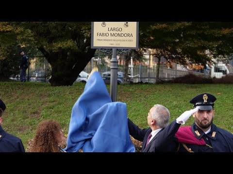 Il capo della polizia Giannini ha inaugura largo Mondora a Varese