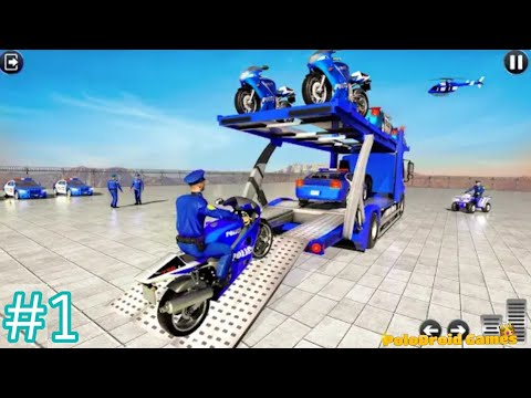 US Police Bike Transport Truck 3D #1 - Best Android Gameplay