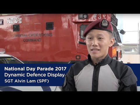 National Day Parade 2017 -Dynamic Defence Display featuring SGT Alvin Lam (SPF)