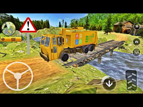 Offroad Garbage Truck Driving & Parking - Clean The City - New Android Gameplay