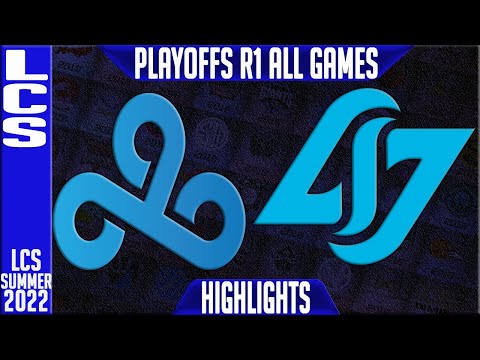 C9 vs CLG Highlights ALL GAMES LCS Playoffs Summer 2022 Round 1 Upper Cloud9 vs Counter Logic Gaming