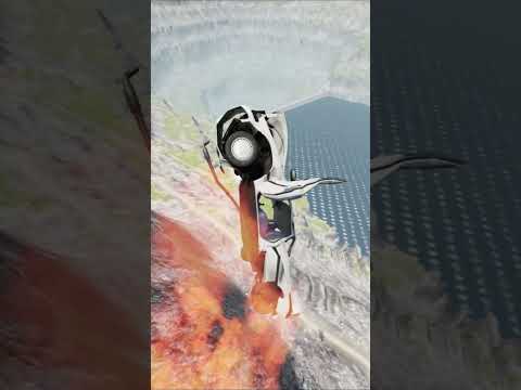 CARS vs GIANT LAVA PIT-BEAMNG.DRIVE #shorts #beamng #gaming #carrace #crash