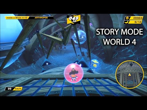 WE MEET AGAIN, ARTHROPOD | Super Monkey Ball: Banana Mania | World 4: Inside a Whale