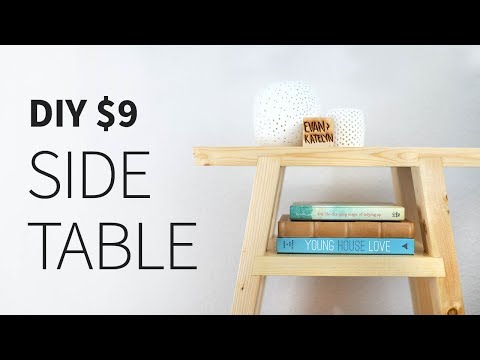 How to build a simple DIY side table with just a few tools and lumber
