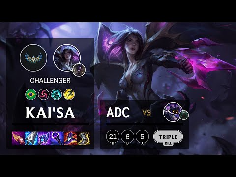 Kai'Sa ADC vs Veigar - BR Challenger Patch 12.5