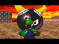 Super Mario 64 DS 100 Walkthrough Course 7 Lethal Lava Land