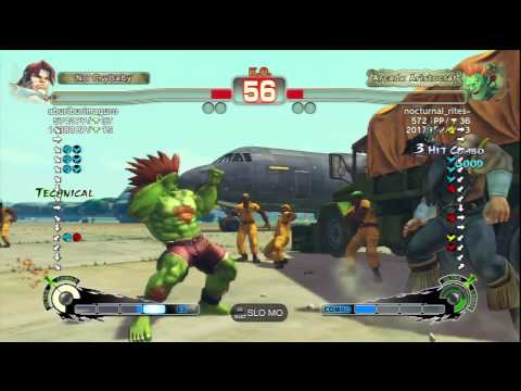 aburiburimaguro [T.Hawk] Vs nocturnal_rites- [Blanka] SSF4 AE Japanese Online Ranked Matches - PSN