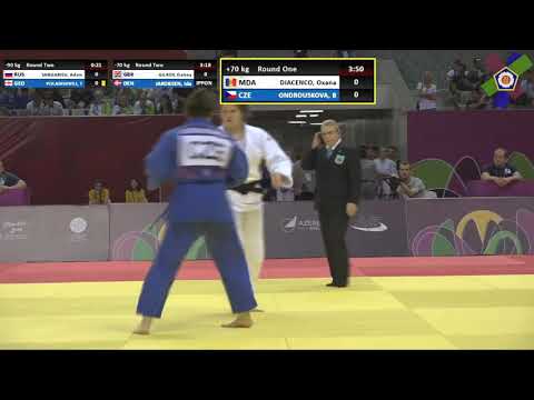 2019 Judo + 78 kg DIACENCO  (MDA) - ONDROUSKOVA  (CZE)  EYOF Baku