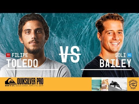 Filipe Toledo vs. Soli Bailey - Round Three, Heat 1 - Quiksilver Pro Gold Coast 2019