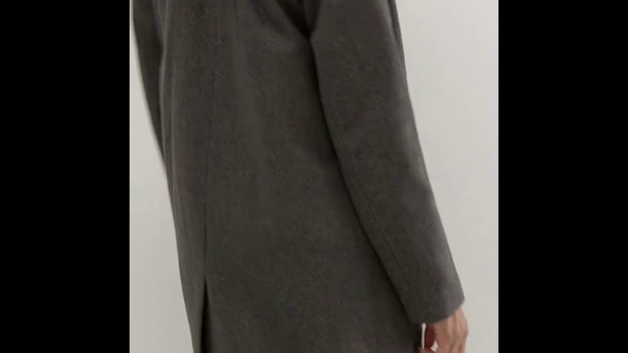 Pull&Bear Military Coat With Badge Detail