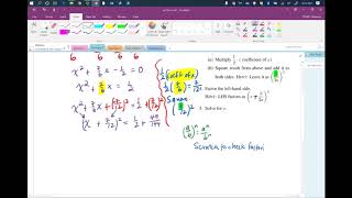 Completing the Square Example: 6x^2+7x-3=0
