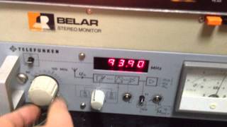 Telefunken EBU-3156 with Belar FMS-2 MPX Decoder