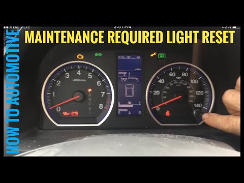 How To: Reset The Maintenance Light On A 2007-2012 Honda CR-V