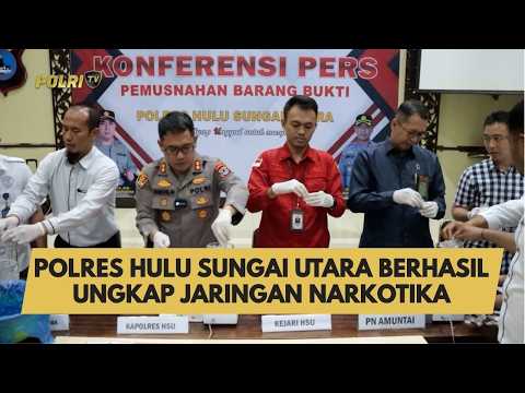 POLRES HULU SUNGAI UTARA BERHASIL UNGKAP JARINGAN NARKOTIKA