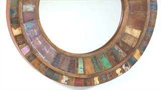 Caron's Beach House Jeremiah Round Mirror