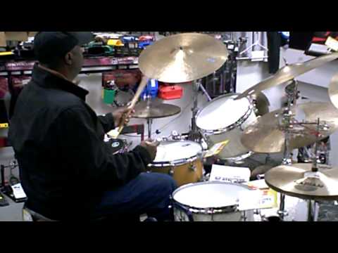 Lenny White playing Elvin Jones' cymbals