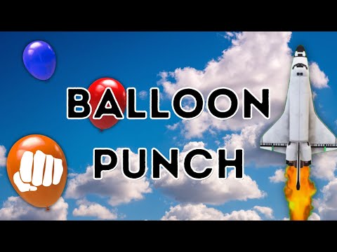Balloon Punch Fitness Game - At Home Family Fun Workout (Get Active Games)