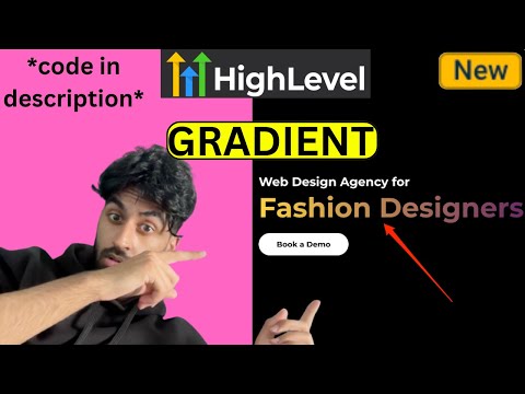 *WOW* add GRADIENT to TEXT for GoHighlevel WEBSITES (code in description)