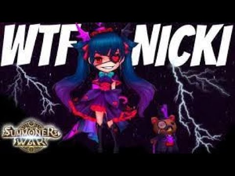 RTA G1 player uses op team combo nicki eludia valantis Summoners War
