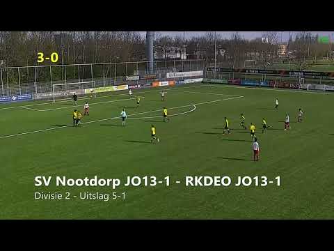 20220409 SV Nootdorp Doelpunten Bovenbouw Selectie teams Zaterdag 9 april 2022