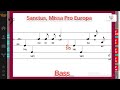 Sanctus Missa Pro Europa Jacques Berthier Bass