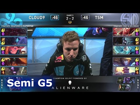 TSM vs C9 - Game 5 | Semi Finals S9 LCS Spring 2019 | Cloud 9 vs TSM G5