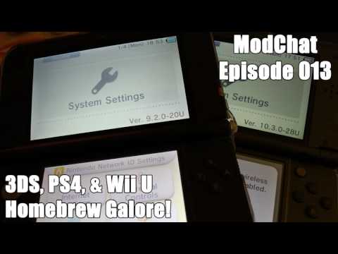 ModChat 013 - 3DS 10.3 Downgrades, PS4 Homebrew Developments, & Wii U Userland Exploit Ramblings!