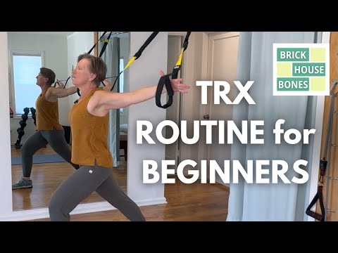 Beginner TRX Routine for STRONG BONES | #trx #osteoporosis #bonehealth #pt #workout #mobility