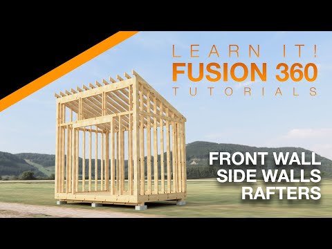 Autodesk Fusion 360 - Part 2/4 - Model and Assemble a Shed - Intermediate/Advanced (2024)