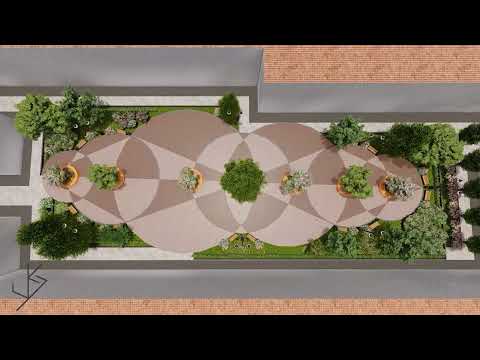 Video|Render - Diseño de plaza interna para Facultad - JS Estudio de Arquitectura