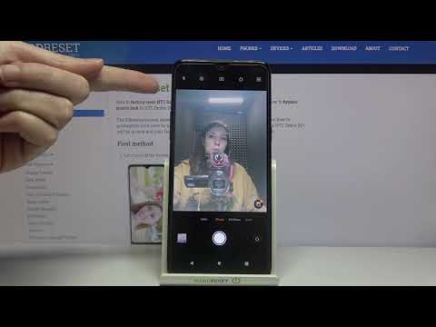 How to Turn On Camera Mirror Effect in HTC Desire 20+ - Turn Off Camera Mirror Effect