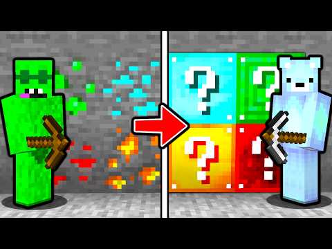 We Turned EVERY ORE Into LUCKY BLOCKS in Minecraft...