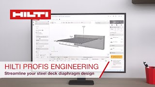 Hilti PROFIS Engineering - Streamline your steel deck diaphragm design