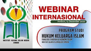 WEBINAR INTERNASIONAL PRODI HKI S1 IAIN AMBON