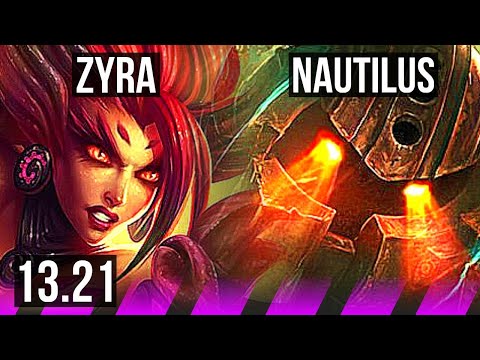 ZYRA & Taliyah vs NAUTILUS & Samira (SUP) | 4/3/24, 1.5M mastery, 500+ games | KR Master | 13.21