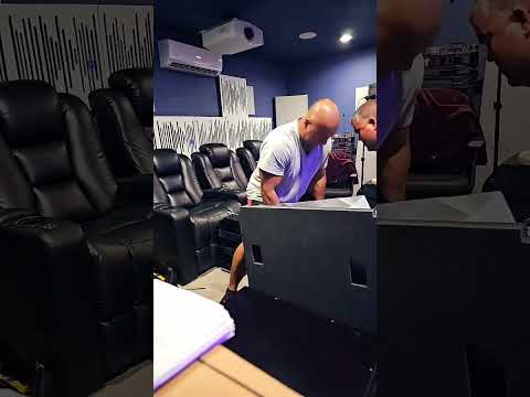 Lifting The 350 lbs Boulder 3050 Power Amplifiers