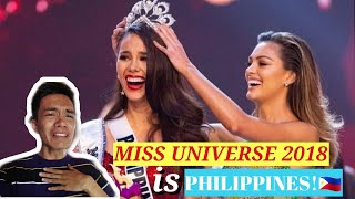 REACTION VIDEO: Catriona Gray Wins Miss Universe 2018