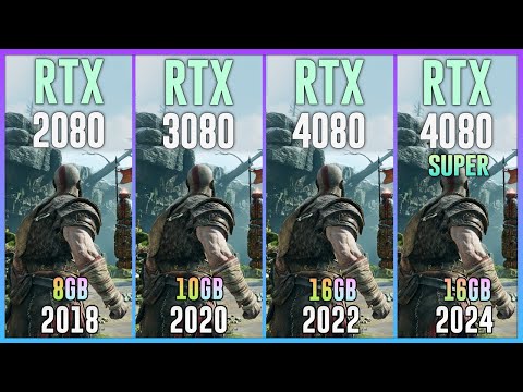 RTX 2080 vs RTX 3080 vs RTX 4080 vs RTX 4080 SUPER - Test in 20 Games