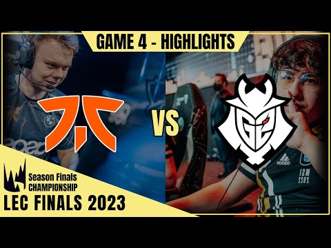 G2 vs FNC - GAME 4 Highlights | GRAND FINAL LEC Season Finals 2023 | Fnatic vs G2 ESPORTS Mapa 4