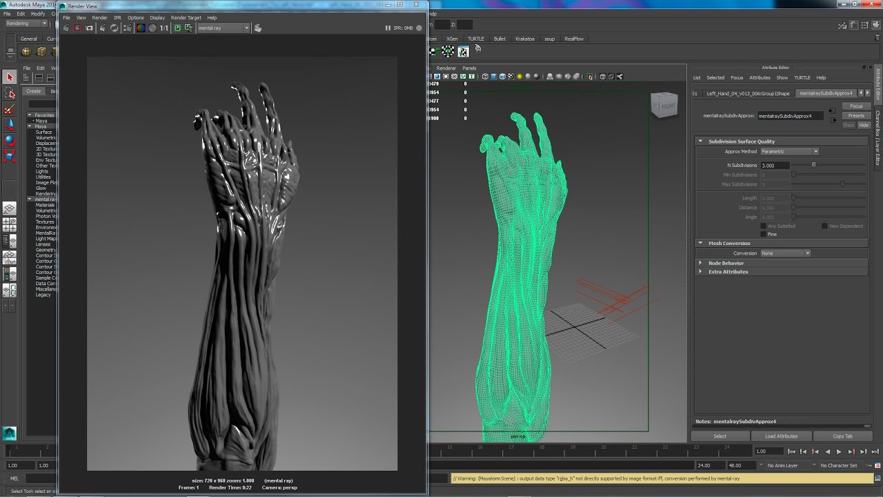 Displacement Mapping in Maya with ZBrush Displacement Maps