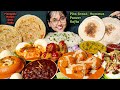 Eating Paratha Chole Dahi Vada Pokora Idli Foodie Darling Eating Show Big Bite Mukbang
