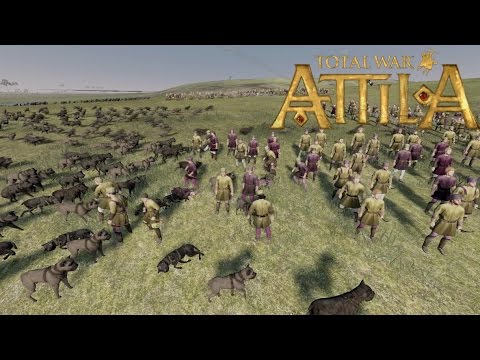 3500 Dogs VS. 2500 Archers Total War: ATILLA