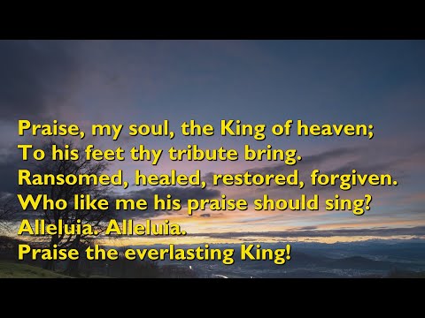 Praise, My Soul, the King of Heaven (Tune: Lauda Anima - 4vv) [with lyrics for congregations]