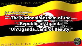 Uganda National Anthem with music, vocal JULIANA KANYOMOZI, and lyrics ENGLISH
