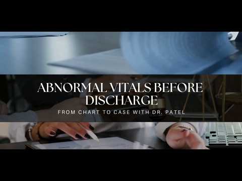 Abnormal Vitals Before Discharge
